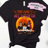 Personalized Dog Family Halloween Shirt, You Can't Sit With Us Shirt, Couple Halloween Shirt, Gift For Dog Lover