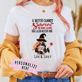 Personalized Dog Witch Halloween Premium Shirt, Gift For Dog Lovers