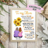Personalized To My Mom We Are Because You Are Poster Print, Gift For Mom, Mother's Day, Gift from Daughter, Family Gift