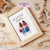 Personalized Happy Birthday Friend Poster Art Print, Happy Birthday Best Friend, Happy Birthday Sister , Birthday Sister Gift