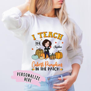 Personalized Teacher Fall Sweatshirt, Gift For Teacher