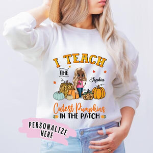 Personalized Teacher Fall Season Premium Sweatshirt, Teacher Sweatshirt, Gift For Teacher