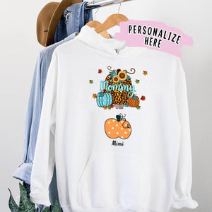 Personalized Mom Halloween Premium Hoodie, Halloween Pumpkins Gift, Gift For Mom, Gift For Her
