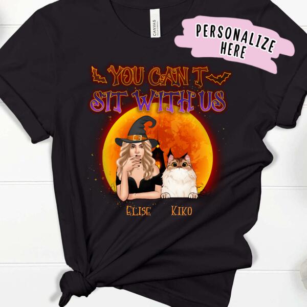 Personalized Cat Mom Halloween Premium Shirt, Cat Mom Halloween Shirt, Gift For Cat Lovers