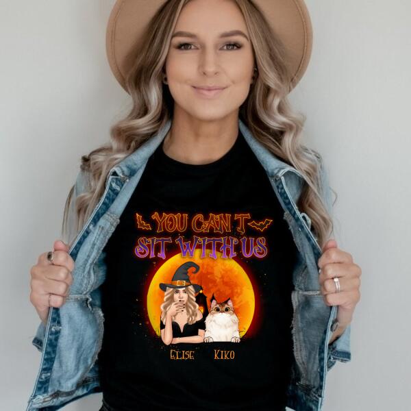 Personalized Cat Mom Halloween Premium Shirt, Cat Mom Halloween Shirt, Gift For Cat Lovers