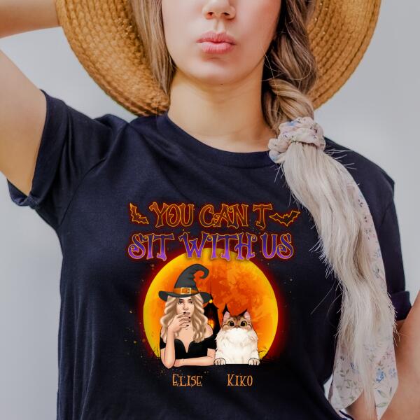 Personalized Cat Mom Halloween Premium Shirt, Cat Mom Halloween Shirt, Gift For Cat Lovers