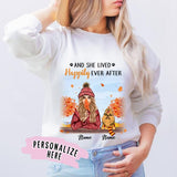 Personalized Dog Mom Fall Season Premium Sweatshirt, Dog Mom Gift, Gift For Dog Lovers
