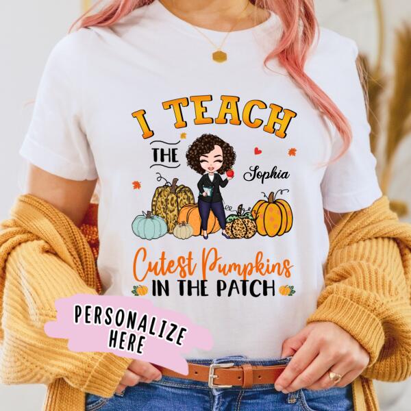 Personalized Teacher Fall Premium Shirt, Gift For Teacher