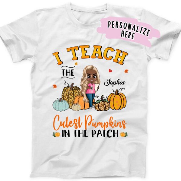 Personalized Teacher Fall Season Premium Shirt, Teacher Shirt, Gift For Teacher