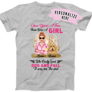 Personalized Dog Mom Fall Season Premium Shirt, Dog Mom Shirt, Dog Mom Gift, Gift For Dog Lovers