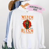 Personalized Halloween Witch Premium Hoodie, Witch By Nature, B*tch By Choice Halloween Girls, Gift For her
