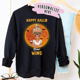 Personalized Halloween Skull Girl Sweatshirt