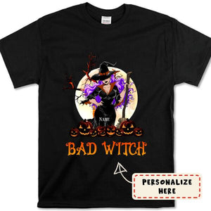 Personalized Halloween Bad Witch Premium Shirt