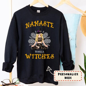Personalized Halloween Yoga Witches Sweatshirt