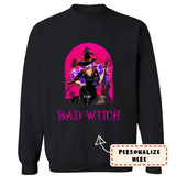 Personalized Halloween Bad Witch Sweatshirt
