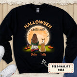 Personalized Halloween is Better With Dogs Sweatshirt, Custom Up To 3 Dogs