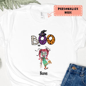 Personalized Halloween Boo Children Premium Shirt