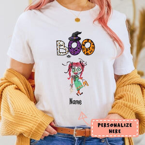 Personalized Halloween Boo Children Premium Shirt