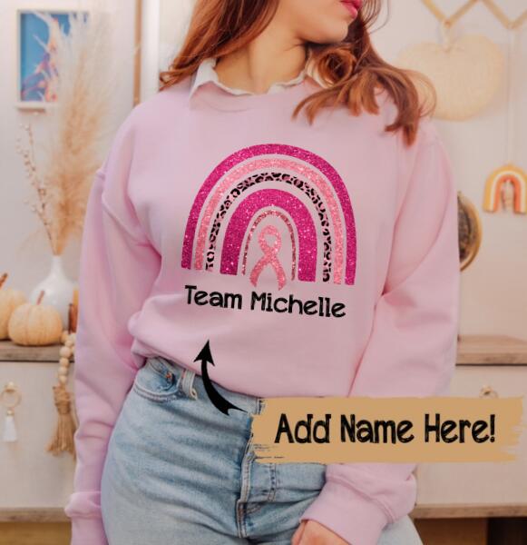 Personalized Breast Cancer Awareness Month Sweatshirt