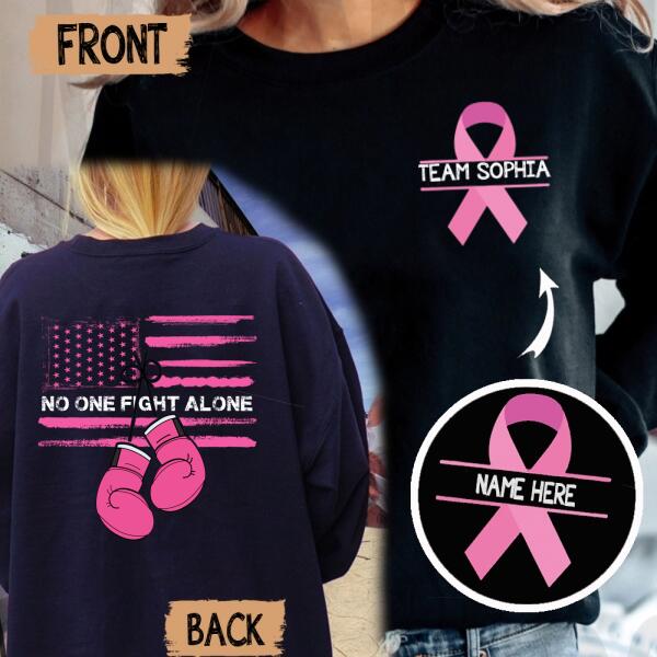 Personalized Breast Cancer Awareness Month Sweatshirt