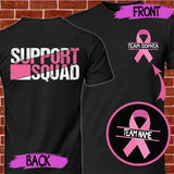 Personalized Support Team Breast Cancer Awareness Month T-Shirt