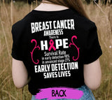 Personalized Team Support Breast Cancer Awareness Month T-Shirt