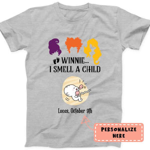 Personalized Halloween Witch Smells A Child Premium Shirt