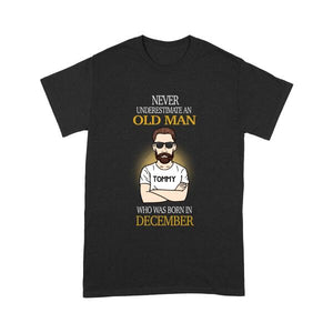 Personalized Birthday Gift For Men Shirt, December Birthday Gift For Men T-Shirt