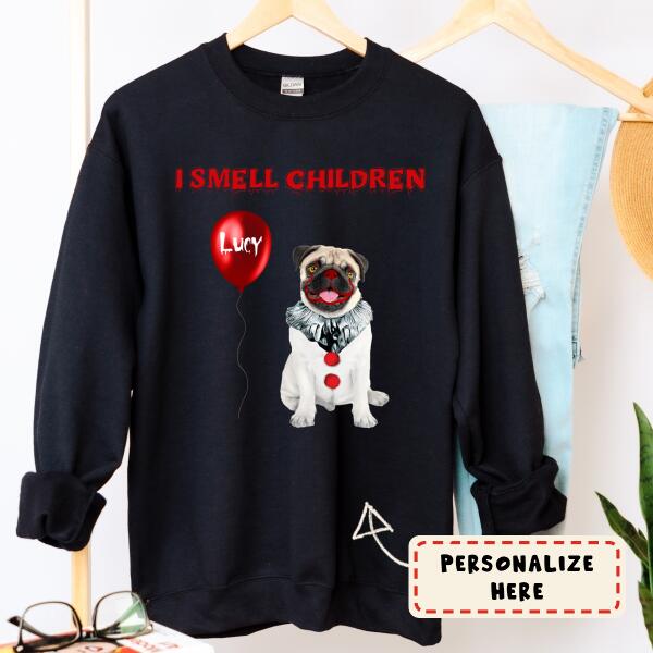 Personalized Dog I Smell Children Halloween Sweatshirt