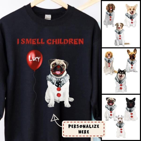 Personalized Dog I Smell Children Halloween Sweatshirt