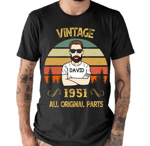 Personalized Vintage Birthday Gift T-Shirt, 70th Birthday Gift For Men T-Shirt, 70th Birthday Gift For Him