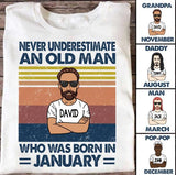 Personalized Birthday Gifts For Men T-Shirt, January Birthday Gift For Men, January Birthday Shirt For Him