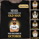 Personalized Birthday Gift For Men Shirt, October Birthday Gift For Men T-Shirt