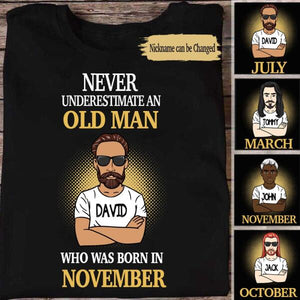 Personalized Birthday Gift For Men Shirt, November Birthday Gift For Men T-Shirt