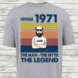 Personalized Retro Birthday Gift For Men T-Shirt, 50th Birthday Gift For Men Shirt, 50th Birthday Gift For Him