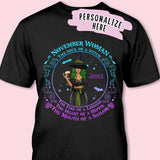 Personalized Witchy Birthday Gift For Woman T-Shirt, November Birthday Gift , November Birthday Shirt