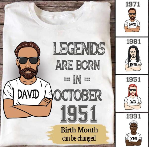 Personalized Birthday Gifts T-Shirt, 70th Birthday Gift Ideas For Men, 70th Birthday Tees