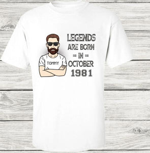 Personalized Birthday Gifts T-Shirt, 40th Birthday Gift Ideas For Men, 40th Birthday Gift For Him Tees
