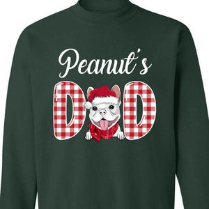 Personalized Dog Dad Christmas Sweatshirt, Custom Dog Breeds Christmas