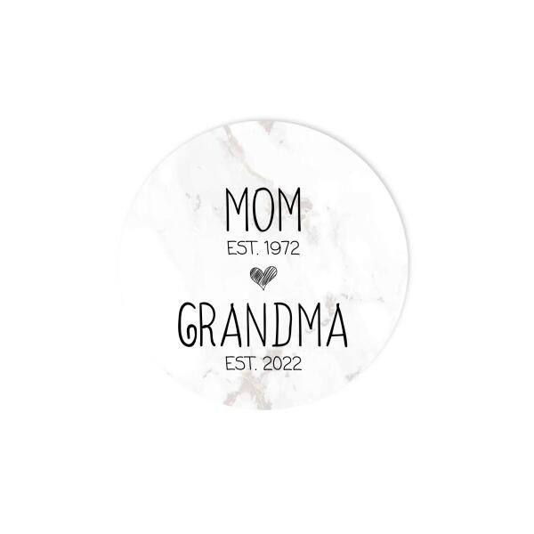 Personalized Mom Grandma Est Ornament, Pregnancy Announcement, Future Grandma Gifts, Christmas Gift, Mothers Day Gift