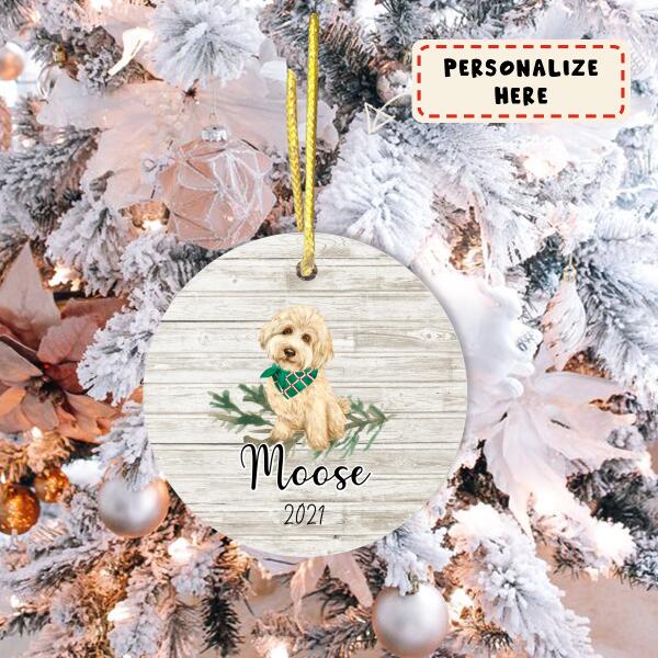 Personalized Goldendoodle Dog Memorial Ceramic Ornament Gift, Loss Dog Gift, Dog Sympathy Gifts, Pet Remembrance Gifts, Pet Bereavement Gifts, Christmas Gift