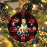 Personalized Pitbull Dog Memorial Ceramic Ornament Gift, Loss Dog Gift, Dog Sympathy Gifts, Pet Remembrance Gifts, Pet Bereavement Gifts, Christmas Gift