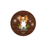 Personalized Papillon Dog Memorial Ceramic Ornament Gift, Loss Dog Gift, Dog Sympathy Gifts, Pet Remembrance Gifts, Pet Bereavement Gifts, Christmas Gift