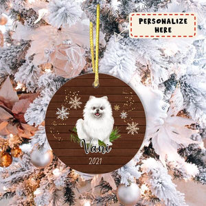 Personalized Pomeranian Dog Memorial Ceramic Ornament Gift, Loss Dog Gift, Dog Sympathy Gifts, Pet Remembrance Gifts, Pet Bereavement Gifts, Christmas Gift