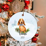 Personalized Dachshunds Dog Memorial Ceramic Ornament Gift, Loss Dog Gift, Dog Sympathy Gifts, Pet Remembrance Gifts, Pet Bereavement Gifts, Christmas Gift
