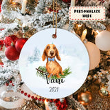 Personalized Dachshunds Dog Memorial Ceramic Ornament Gift, Loss Dog Gift, Dog Sympathy Gifts, Pet Remembrance Gifts, Pet Bereavement Gifts, Christmas Gift