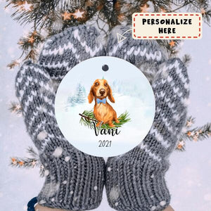 Personalized Dachshunds Dog Memorial Ceramic Ornament Gift, Loss Dog Gift, Dog Sympathy Gifts, Pet Remembrance Gifts, Pet Bereavement Gifts, Christmas Gift