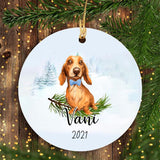 Personalized Dachshunds Dog Memorial Ceramic Ornament Gift, Loss Dog Gift, Dog Sympathy Gifts, Pet Remembrance Gifts, Pet Bereavement Gifts, Christmas Gift