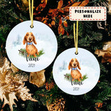 Personalized Dachshunds Dog Memorial Ceramic Ornament Gift, Loss Dog Gift, Dog Sympathy Gifts, Pet Remembrance Gifts, Pet Bereavement Gifts, Christmas Gift