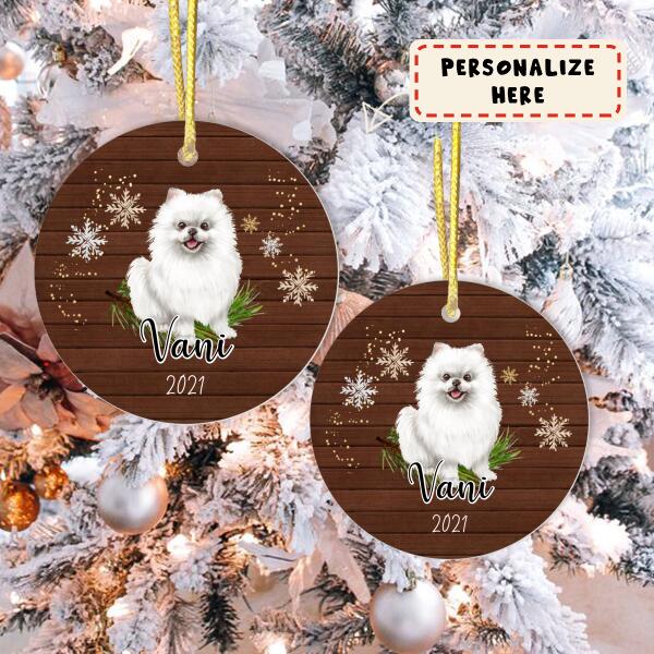 Personalized Pomeranian Dog Memorial Ceramic Ornament Gift, Loss Dog Gift, Dog Sympathy Gifts, Pet Remembrance Gifts, Pet Bereavement Gifts, Christmas Gift